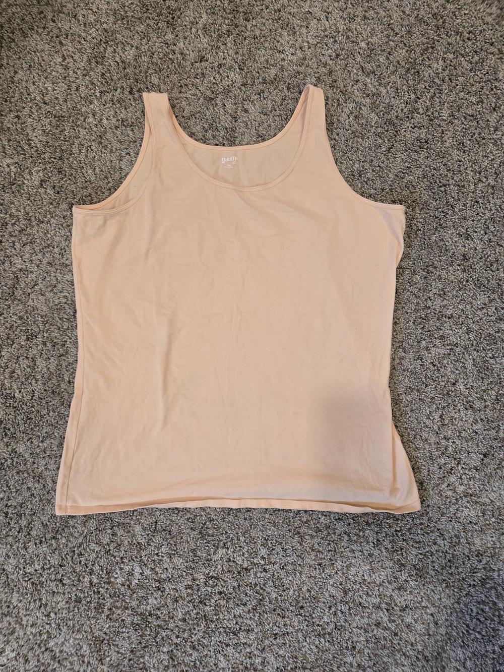 Duluth Trading Co Peach Scoop Neck Tank Top